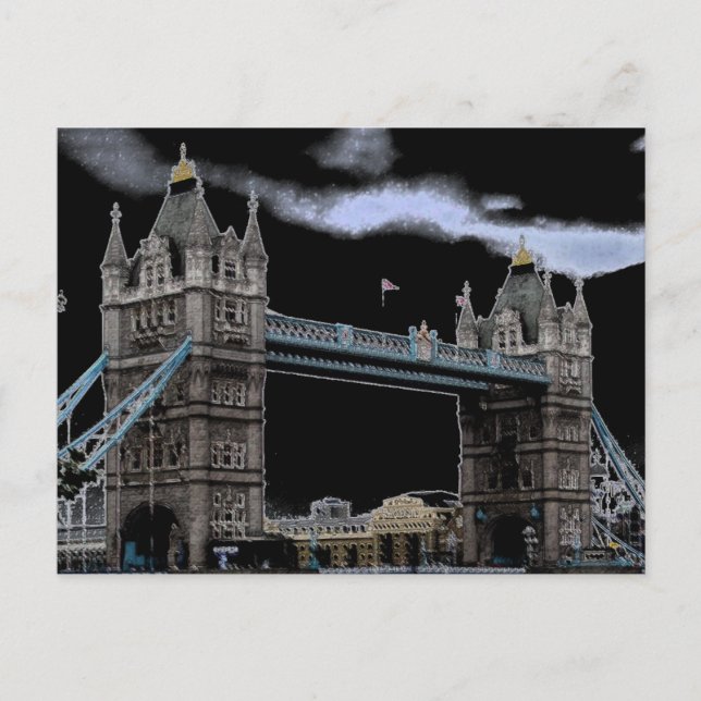 London Tower Bridge Postcard (Front)