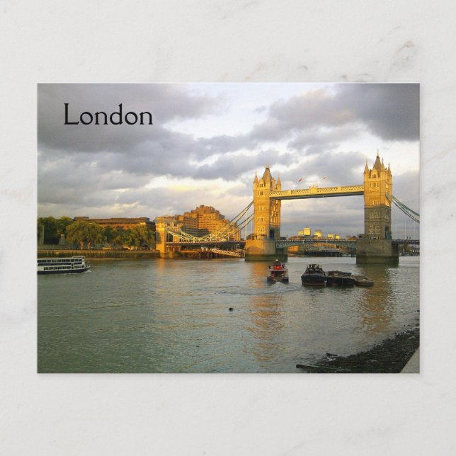 London Tower Bridge Postcard (Front)