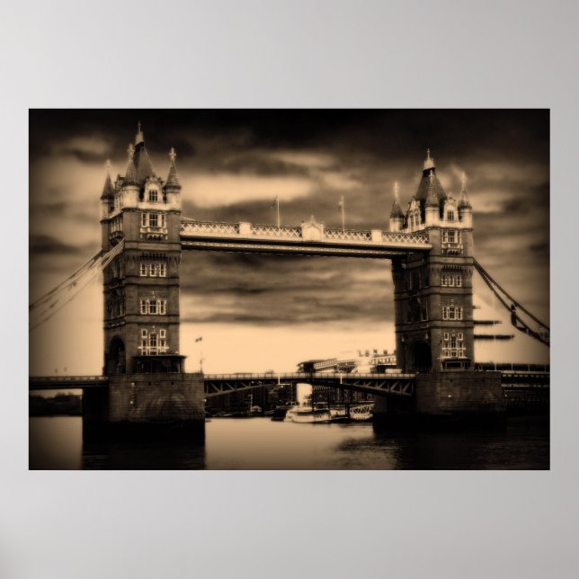 London Tower Bridge Poster (Front)