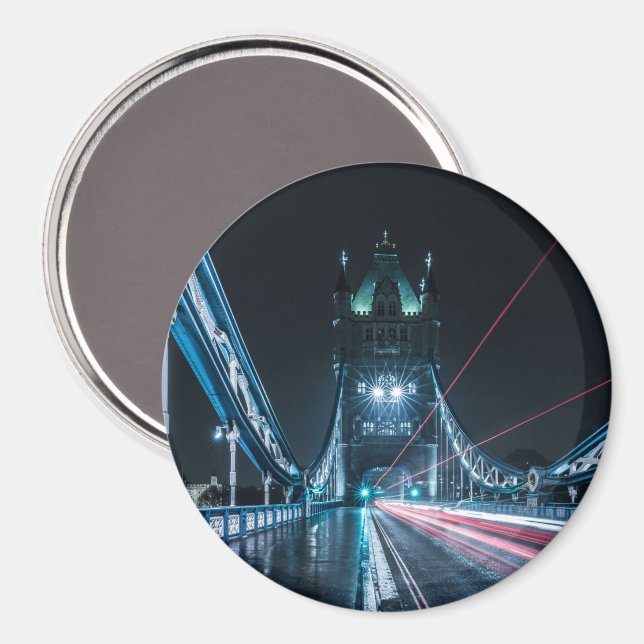 London Tower Bridge Souvenir Magnet (Front/Back)