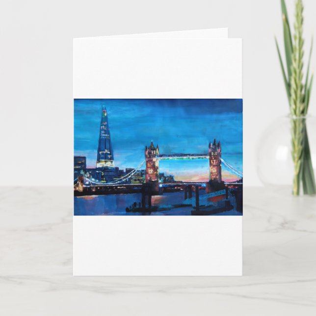 London Tower Bridge with The Shard Card (Front)