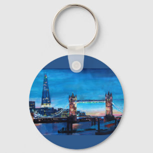 London Tower Bridge with The Shard Key Ring