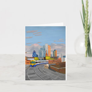London Train Folded Invitation