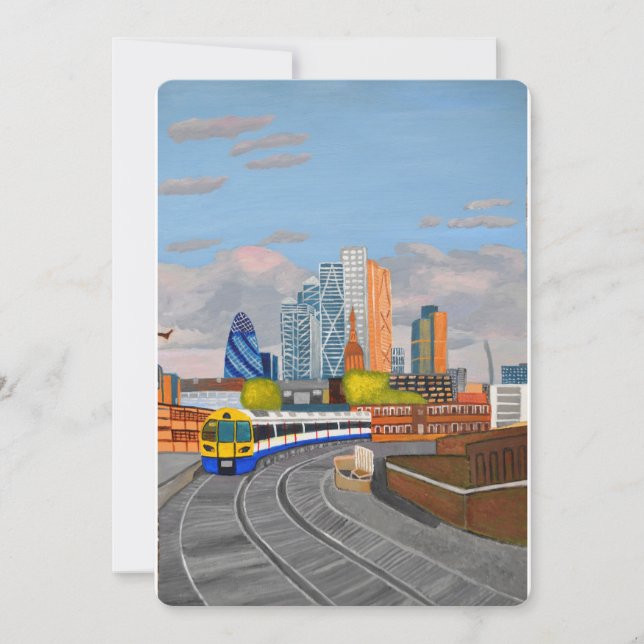 London Train Invitation (Front)