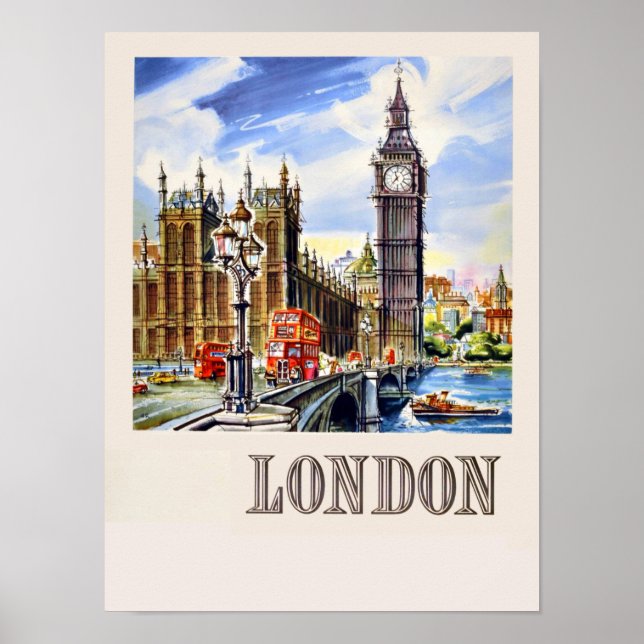 London travel poster (Front)