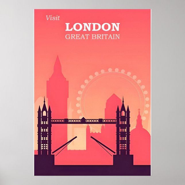 London Travel Poster (Front)