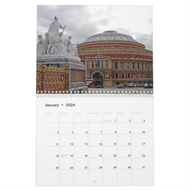 London UK, 2010 Calendar (Jan 2026)