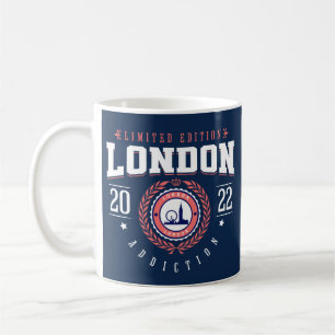 London UK City Traveller Sports Style Navy Coffee Mug