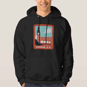 London Uk England Big Ben Classic World Travel Eur Hoodie