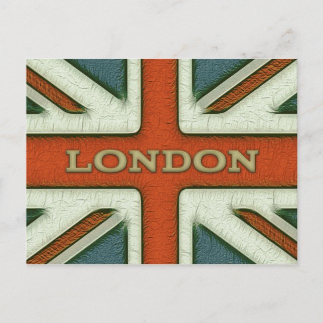 London UK Flag Postcard (Front)