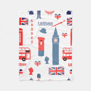 London UK Fleece Blanket