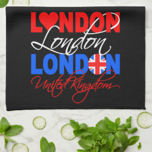 London UK hand towel