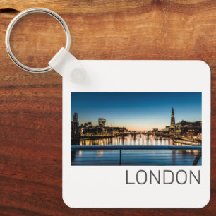 London Uk Skyline United Kingdom England Souvenir Key Ring