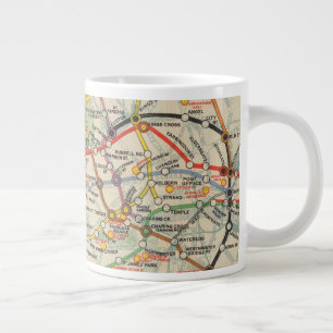 London Underground Railways Map Large Coffee Mug