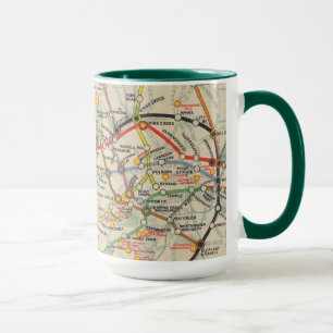 London Underground Railways Map Mug