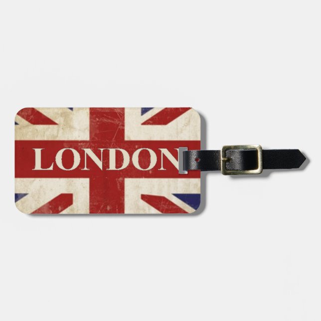 London - Union Jack - I Love London Luggage Tag (Front Horizontal)