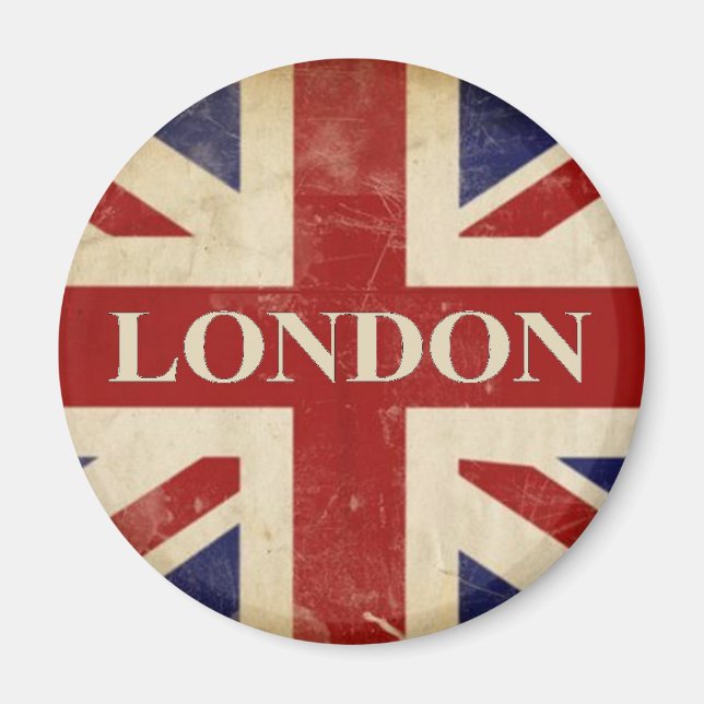 London - Union Jack - I Love London Magnet (Front)