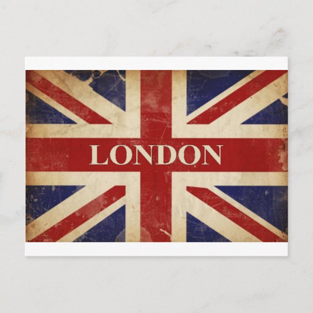 London - Union Jack - I Love London Postcard (Front)