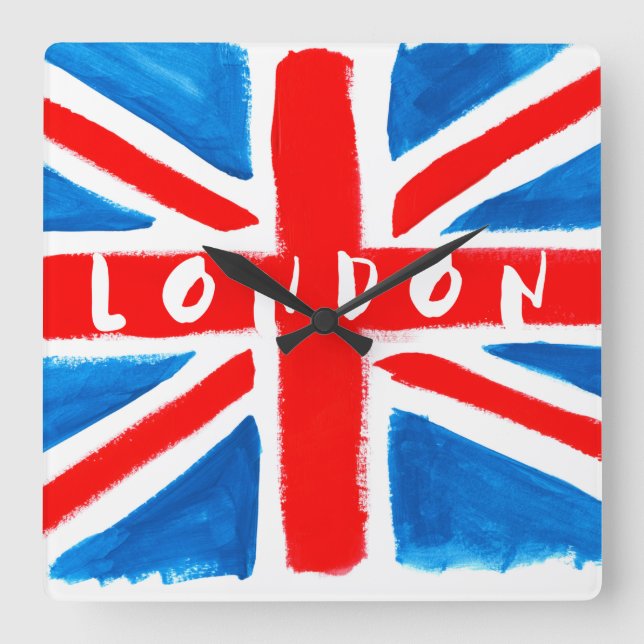 London Union Jack Wall Clock (Front)