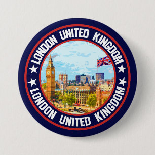 London United Kingdom 7.5 Cm Round Badge