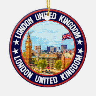 London United Kingdom                              Ceramic Tree Decoration