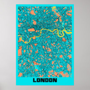 London - United Kingdom Gloria City Map Poster