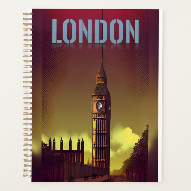 London United Kingdom  Notebook Planner (Front)