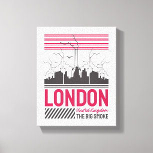 London United Kingdom The Big Smoke Urban Design Canvas Print