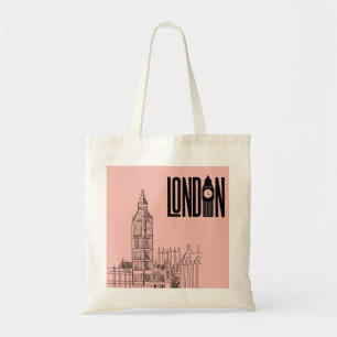 london vibes tote bag (cotton candy pink)