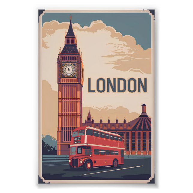 London vintage photo print (Front)
