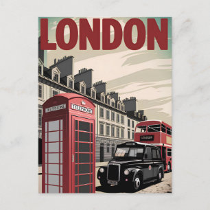 London vintage postcard