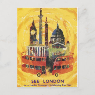 London vintage postcard