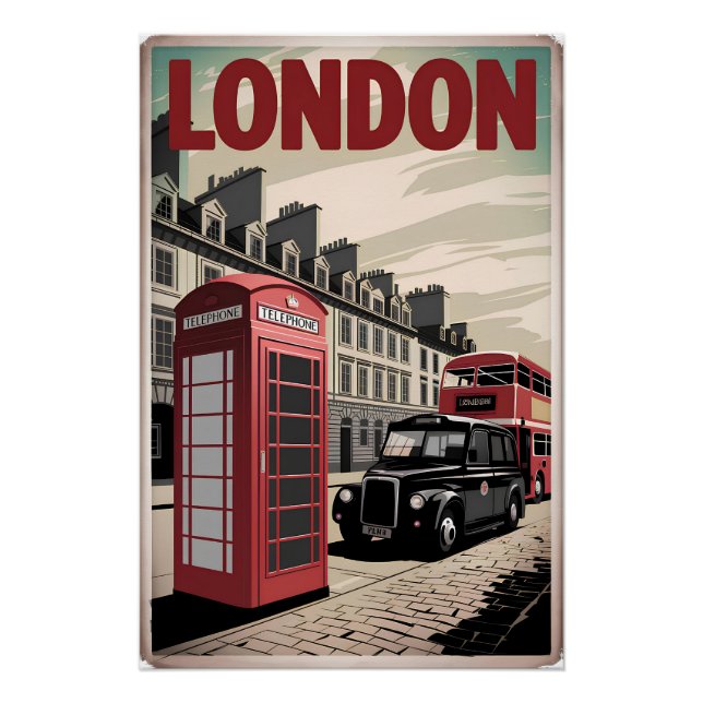 London vintage poster (Front)