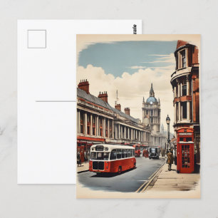 London vintage poster postcard