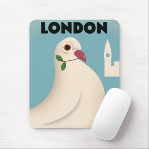London Vintage style travel poster. Mouse Mat