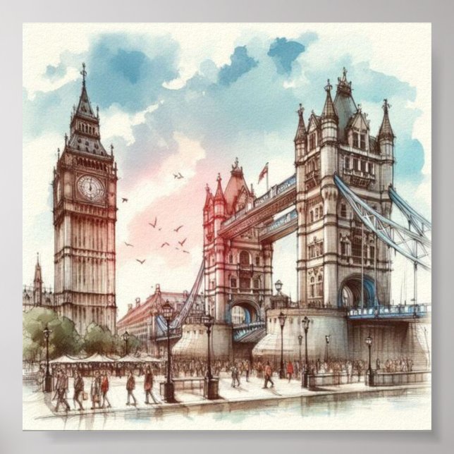 London Wall Art Poster (Front)