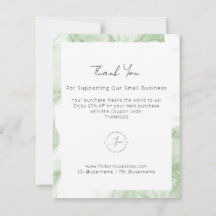 London Watercolor Business Thank You Card 