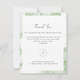 London Watercolor Business Thank You Card