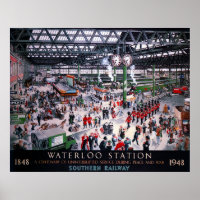LONDON WATERLOO STATION CENTENARY 1947