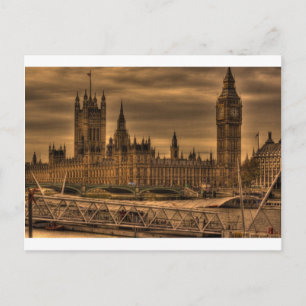 London Westminster Palace & Big Ben Postcard