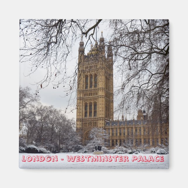 London - Westminster Palace No.2 (Fridge Magnet) Magnet (Front)