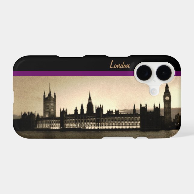 London, Westminster panorama - Vintage (Back (Horizontal))