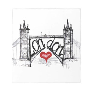 London with love notepad