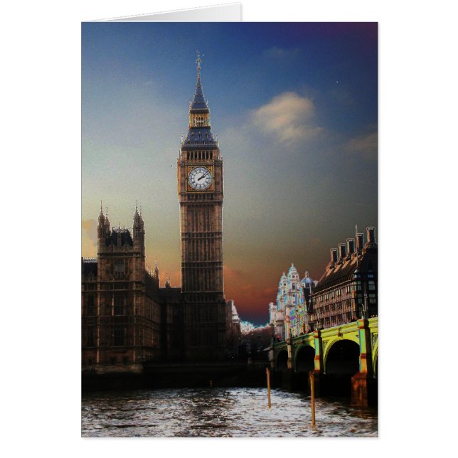 London's Big Ben Solarised (Front)