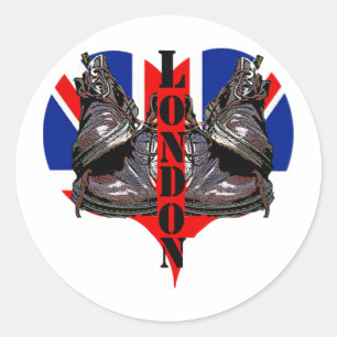 londons calling! classic round sticker