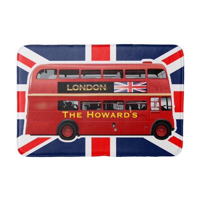 London's Famous Red Bus Bath Mat (Front)