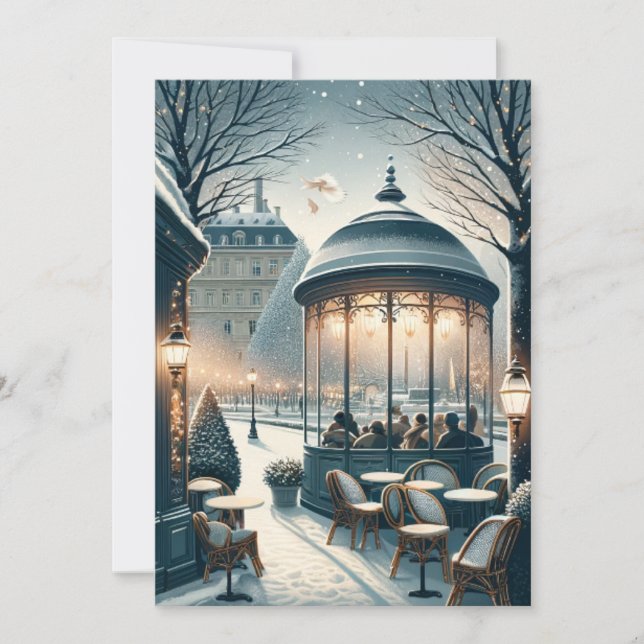 London's Festive Season - Vintage Christmas Holiday Card (Front)