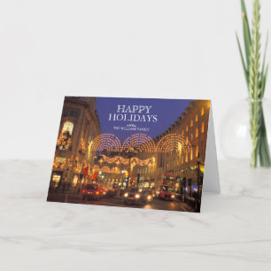 London's Regent Street at Christmastime Holiday Card