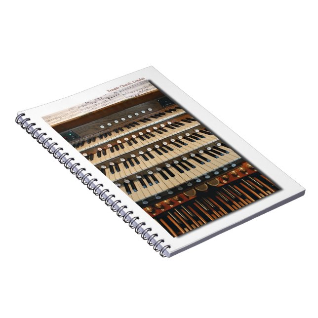 London's Temple church organ notebook (Right Side)