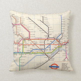 London's Underground Map Cushion